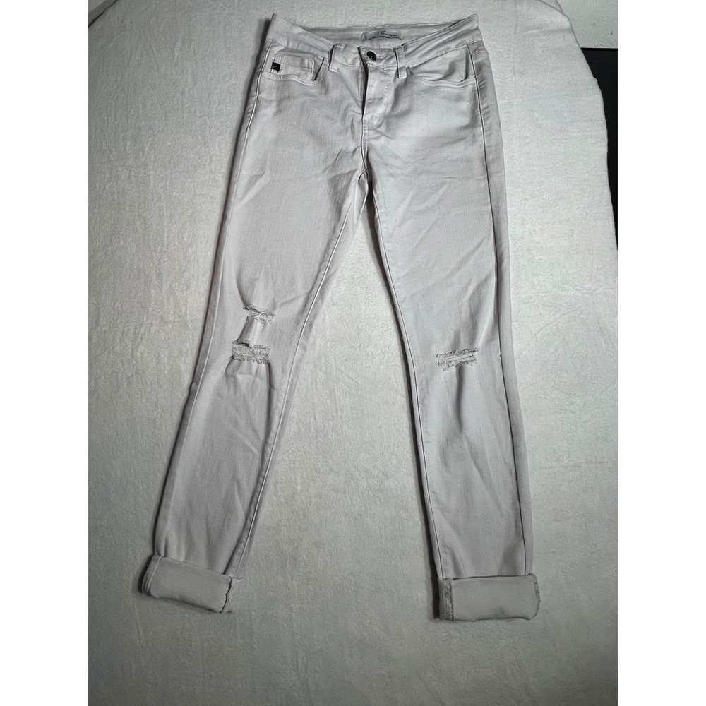 KanCan Los Angeles White Distressed Skinny Jeans KC7210VS Size 3 25